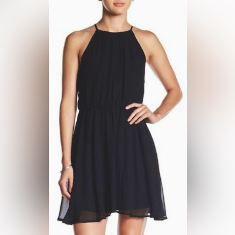 Banana Republic Factory Black Halter Dress Size S